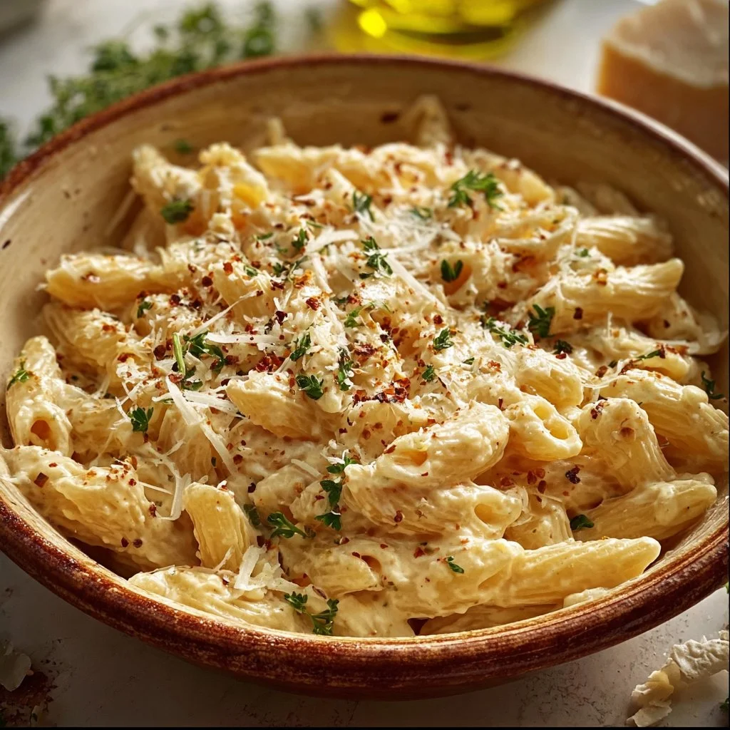 One Pot Creamy Garlic Pasta