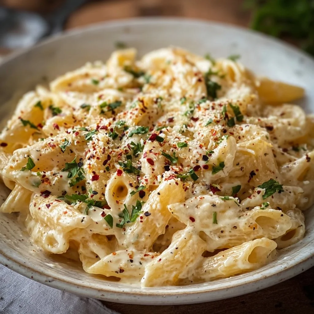 One Pot Creamy Garlic Pasta