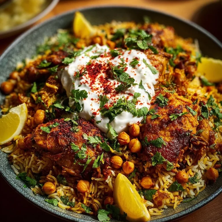 One pot shawarma chicken and rice dish served for family dinner