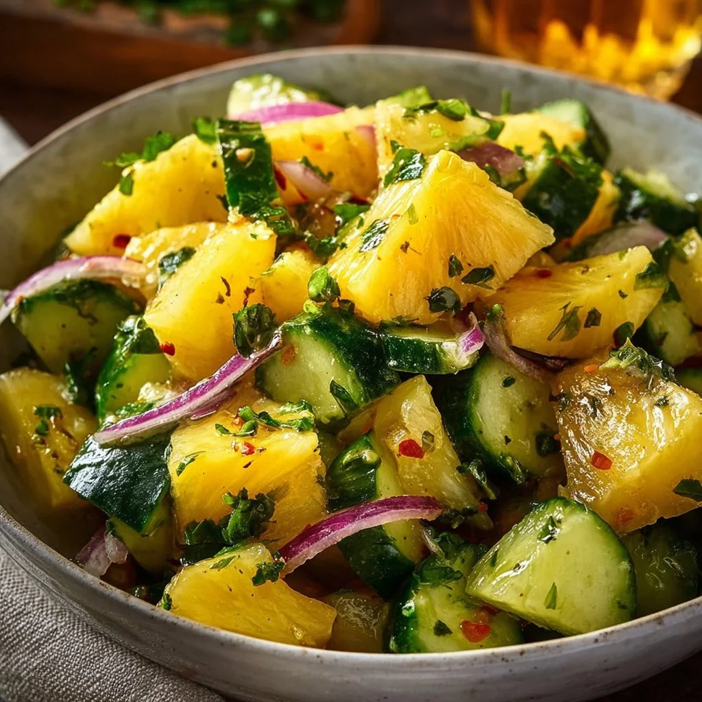 Pineapple Cucumber Salad