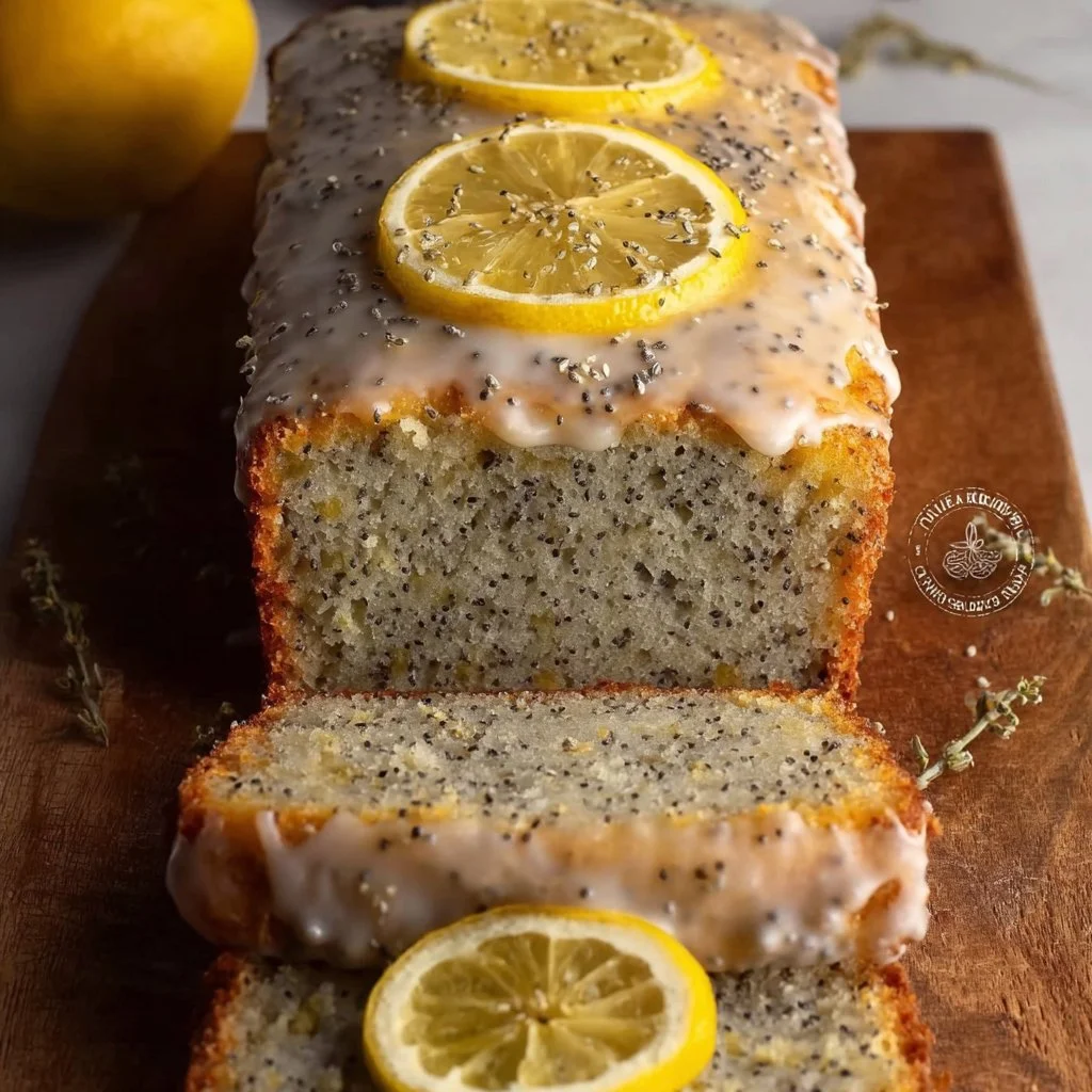 Refreshing Lemon Poppy Seed Loaf Cake with Sweet Lemon Glaze