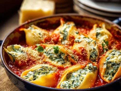 Spinach and Ricotta Stuffed Shells