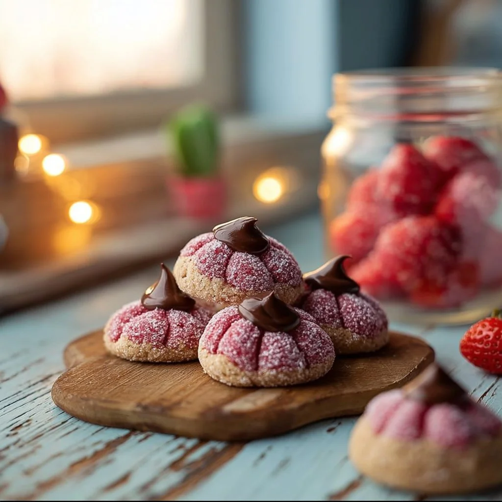 Strawberry Kiss Cookies