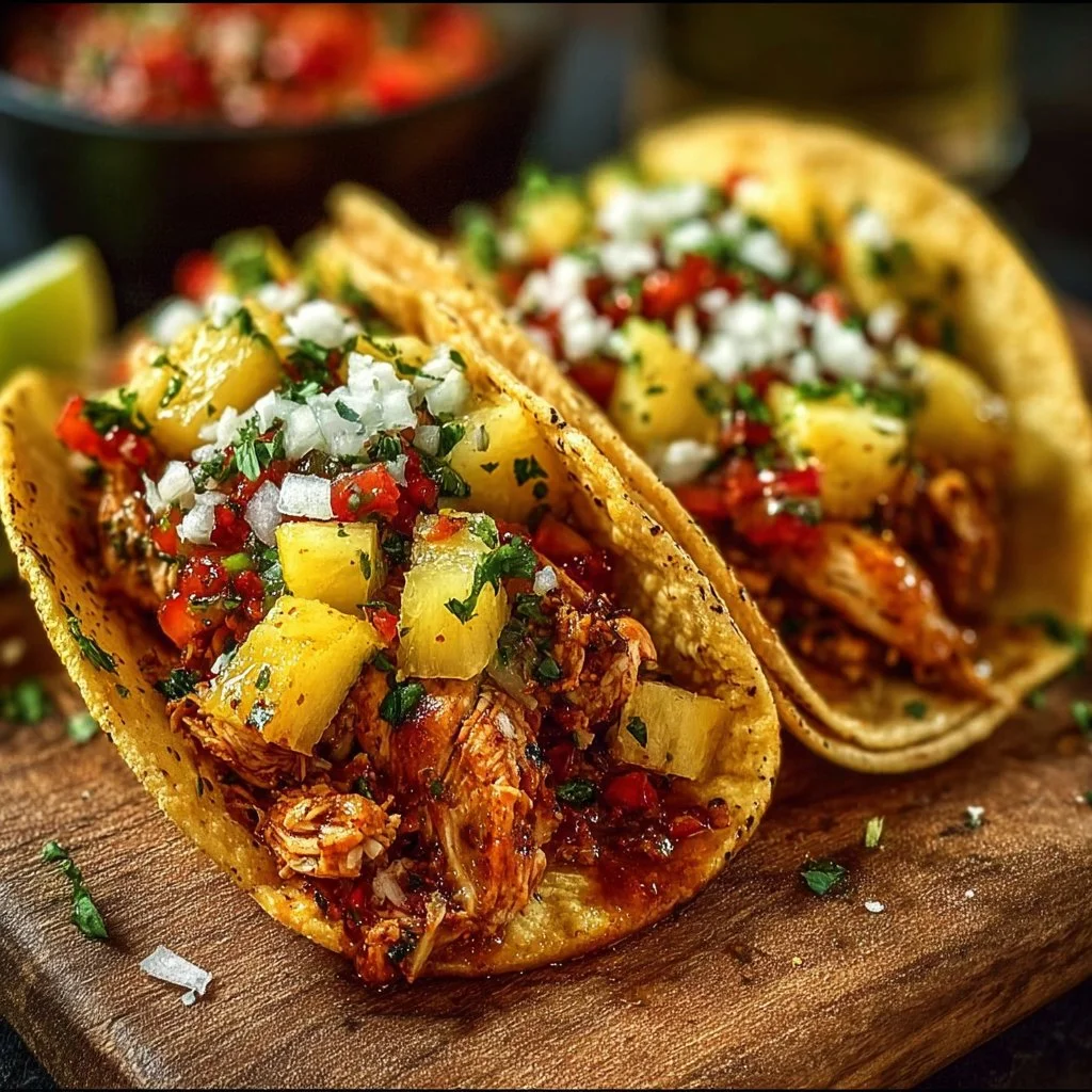 Pineapple Chicken Tacos